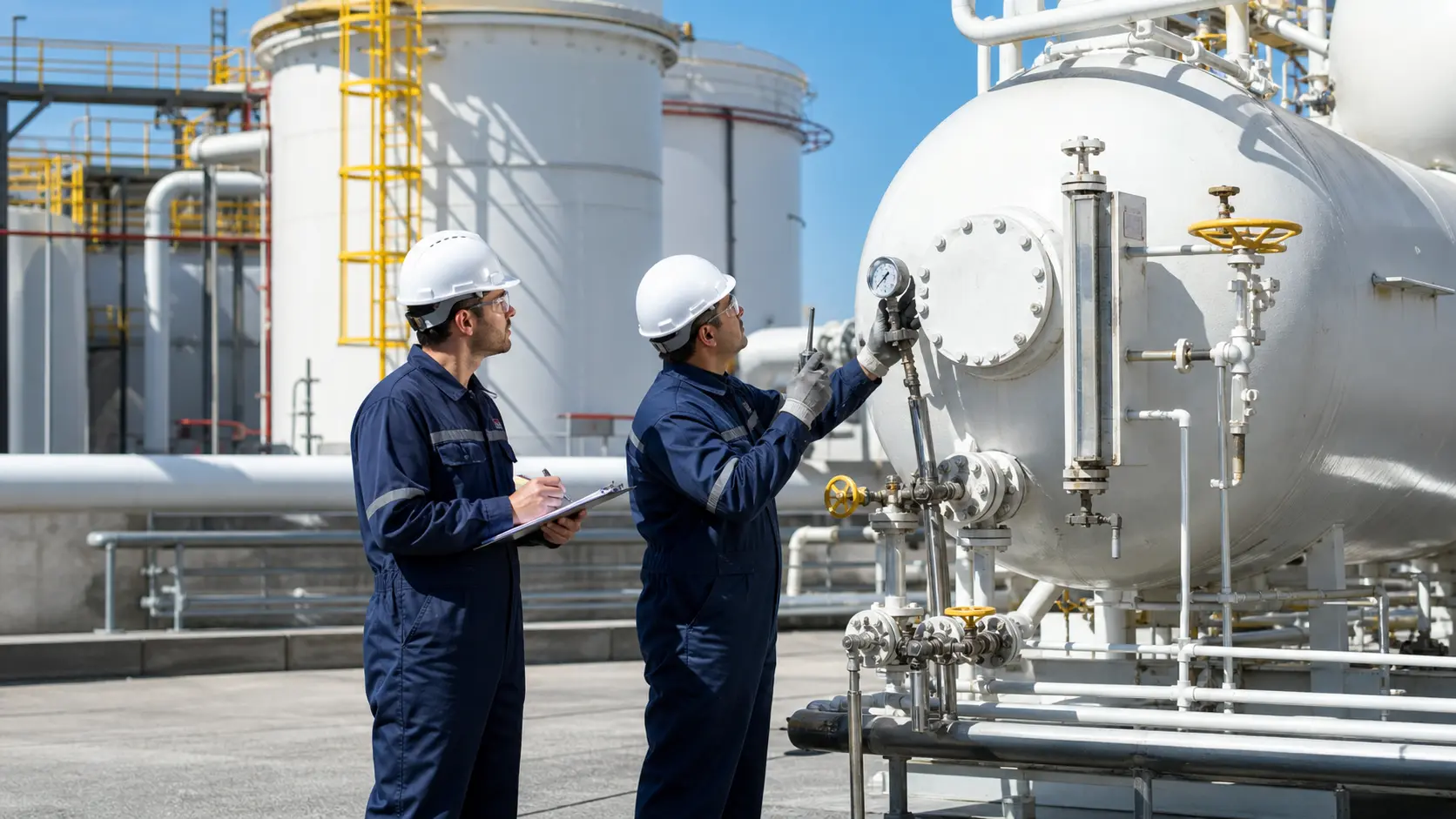 Endüstriyel tank ve basınçlı kap periyodik kontrol sahası